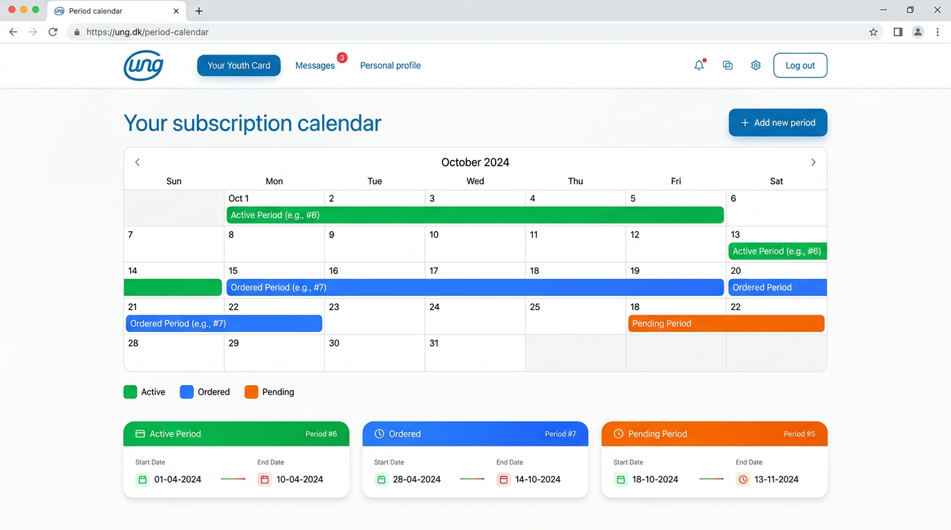 Period calendar